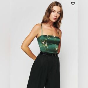 Reformation Overland Silk Top